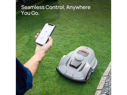 Robot rasaerba autonomo Sunseeker X3 PLUS, tecnologia GPS/RTK/Vision AI con doppia fotocamera per aree fino a 1200 metri quadri